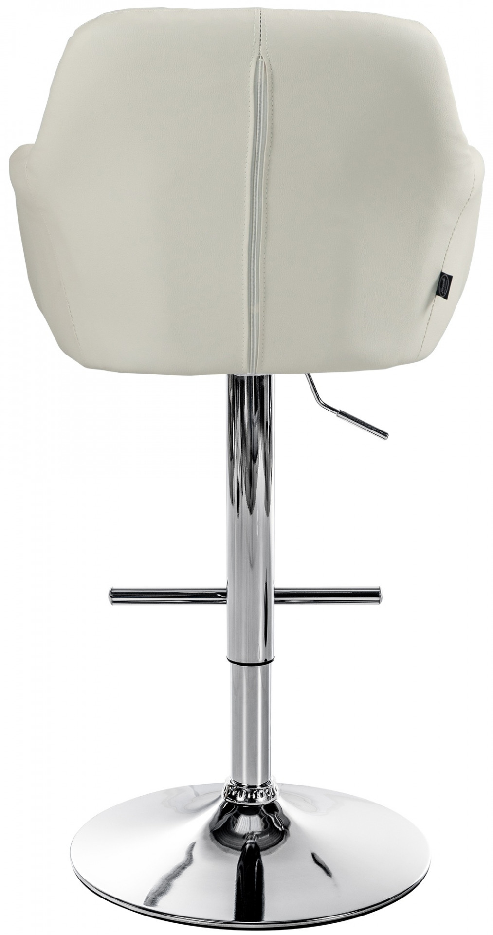 Barhocker Natoma Kunstleder chrom, creme