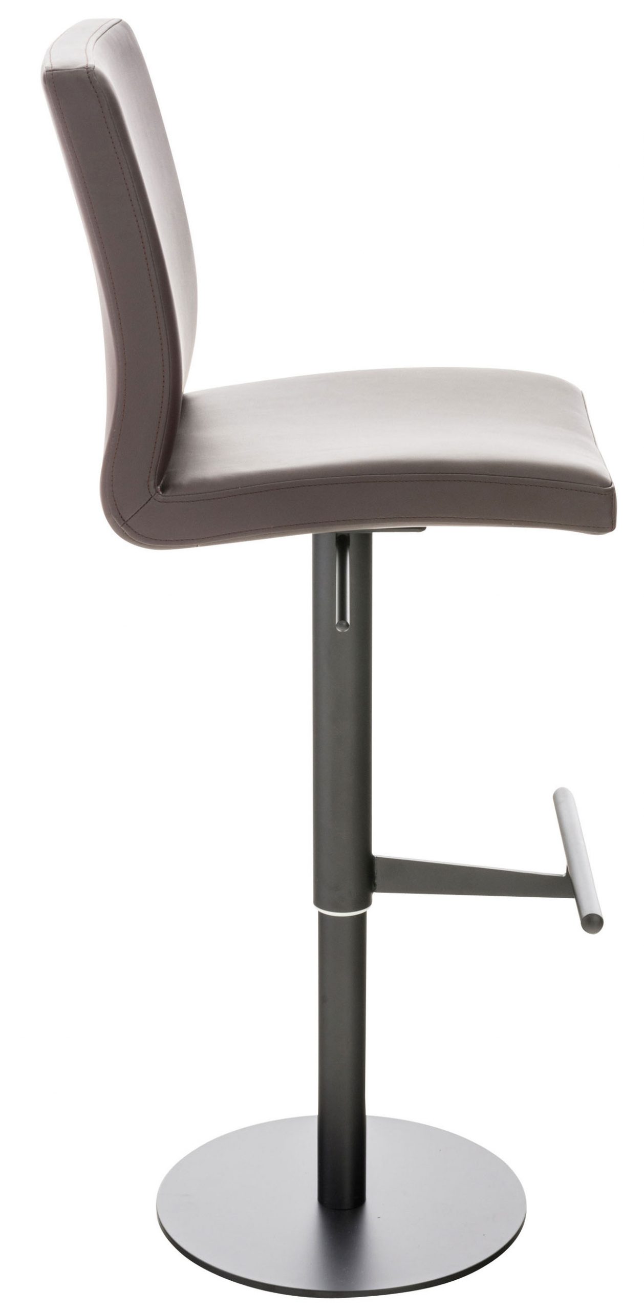Barhocker Cadiz Kunstleder schwarz, braun