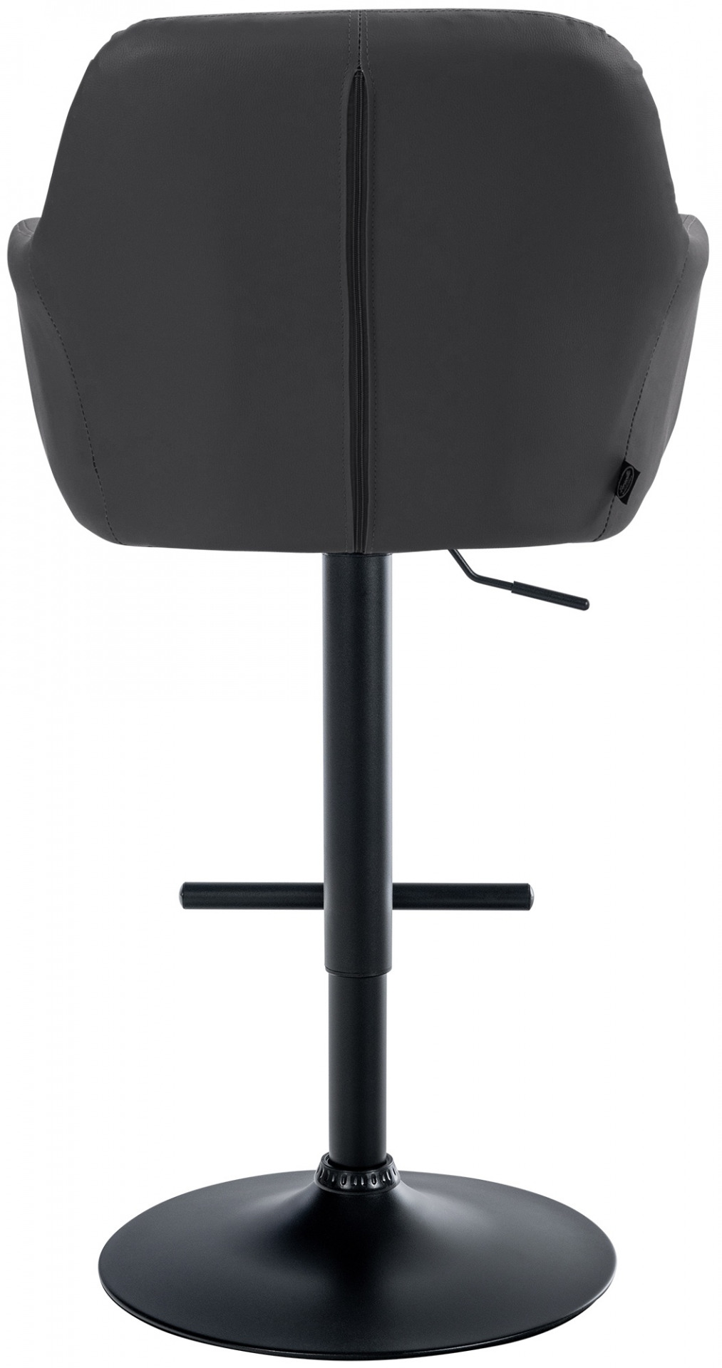 Barhocker Natoma Kunstleder schwarz, schwarz
