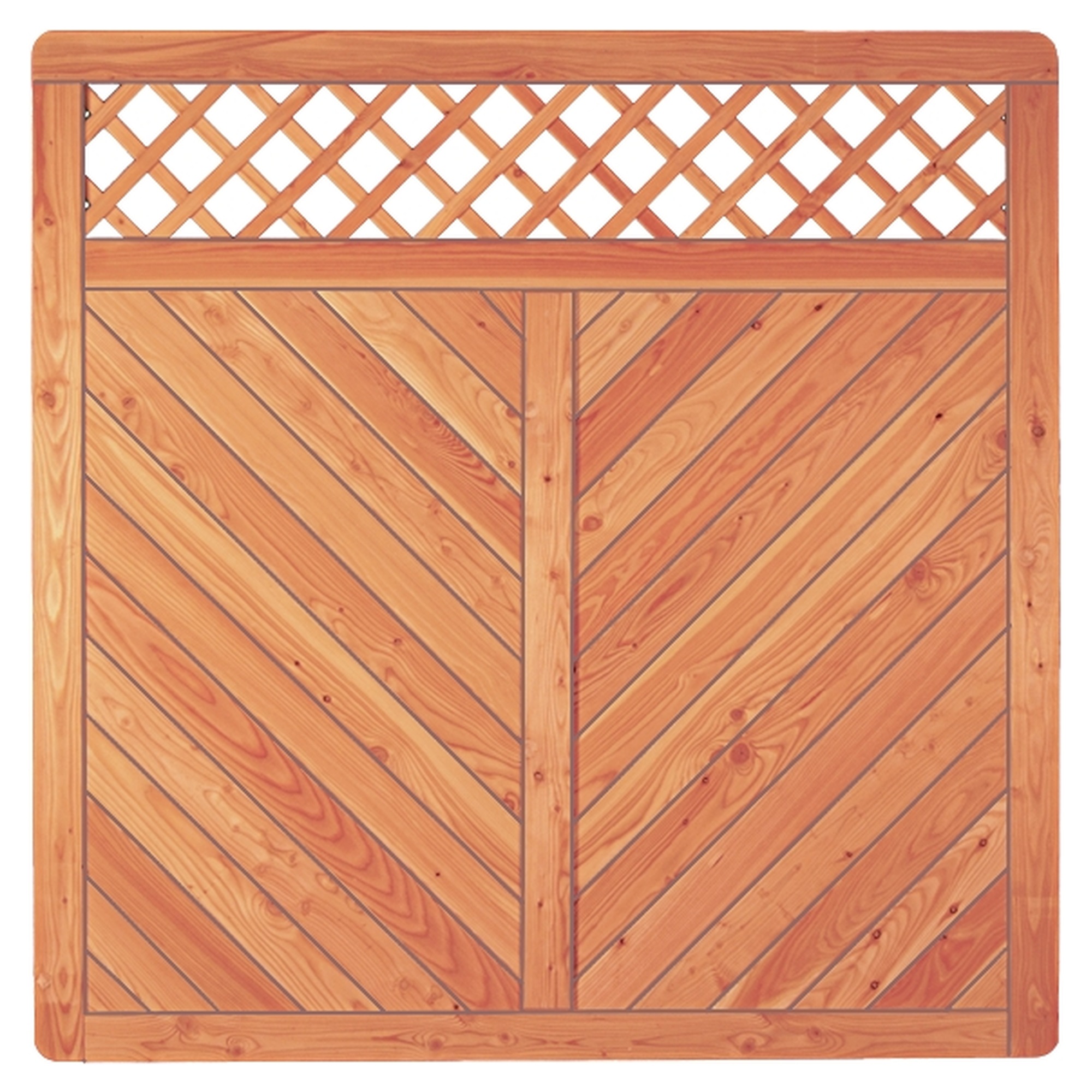 SKAGEN-Serie-Ranki Lärche, 180 x 180 cm, Rahmen 44/88 mm, Profilbretter 18/125 mm