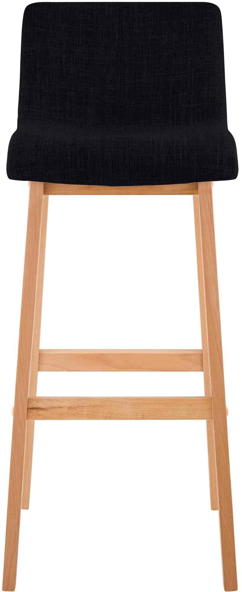 Barhocker Hoover Stoff Natura, schwarz