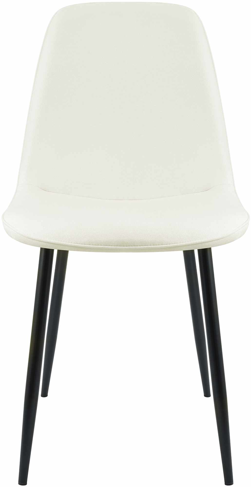 2er Set Esszimmerstuhl Maryam Stoff, creme