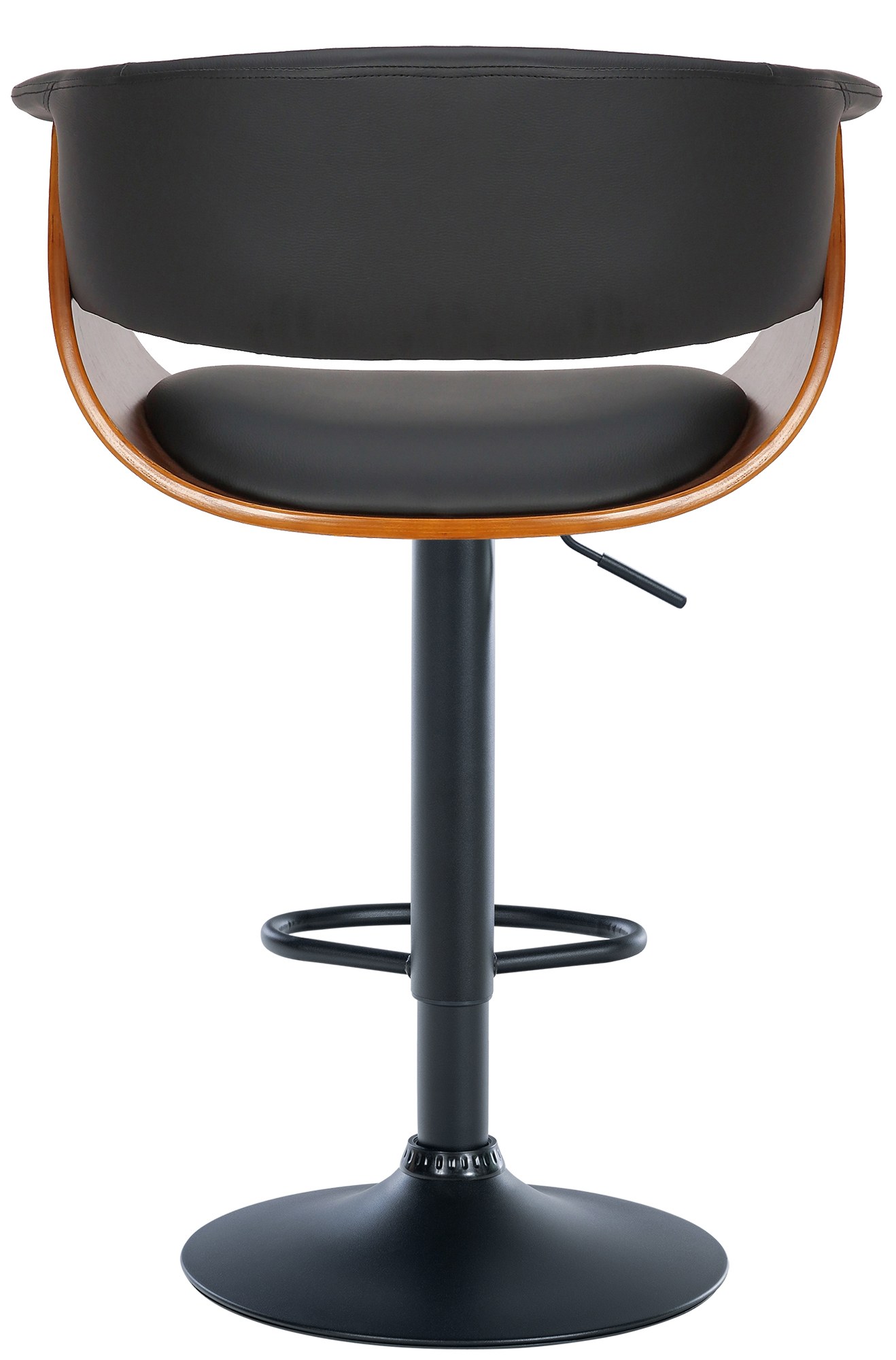Barhocker Vestal Kunstleder, walnuss/schwarz