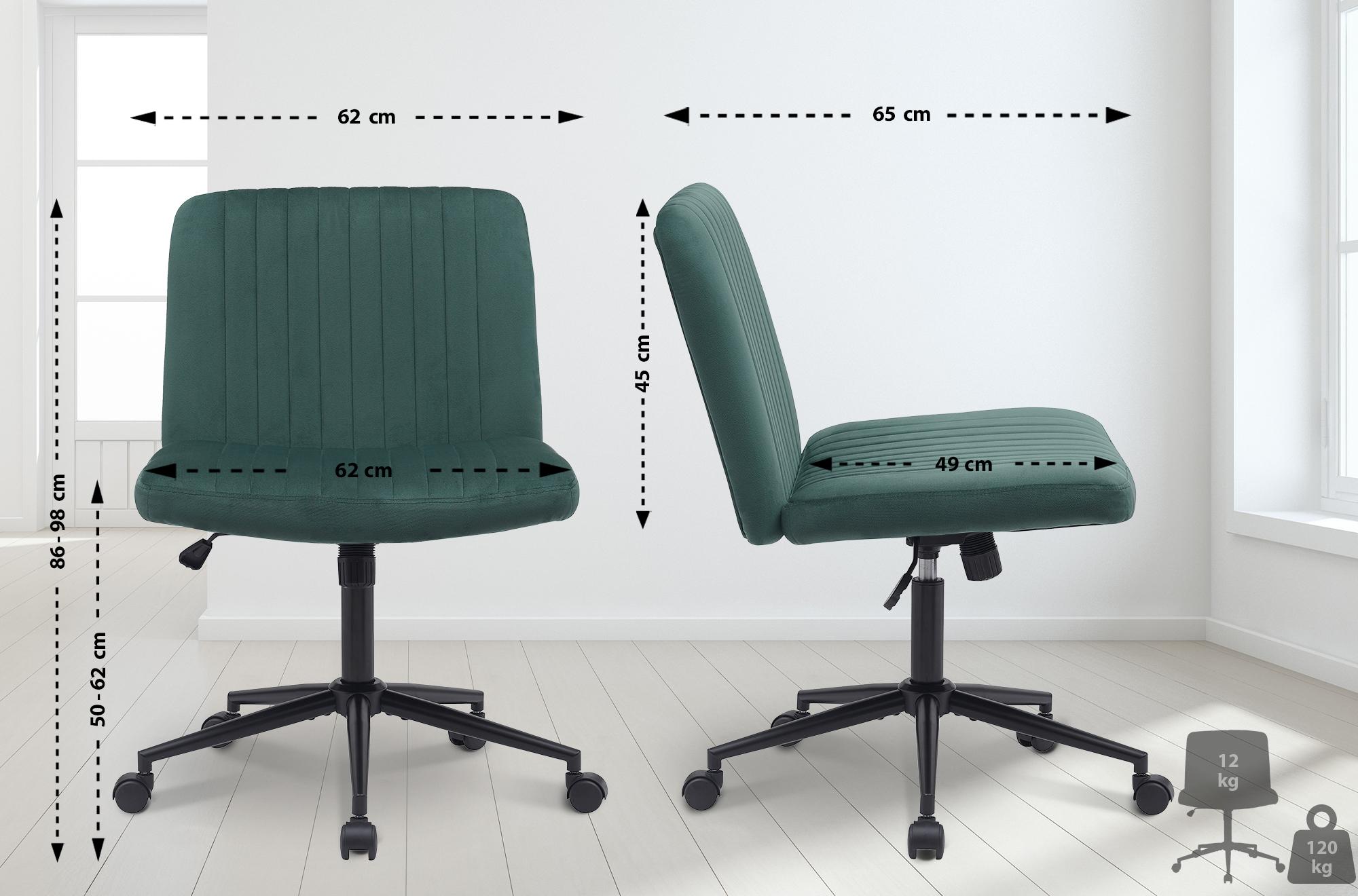 Bürostuhl Kingman Samt, grün