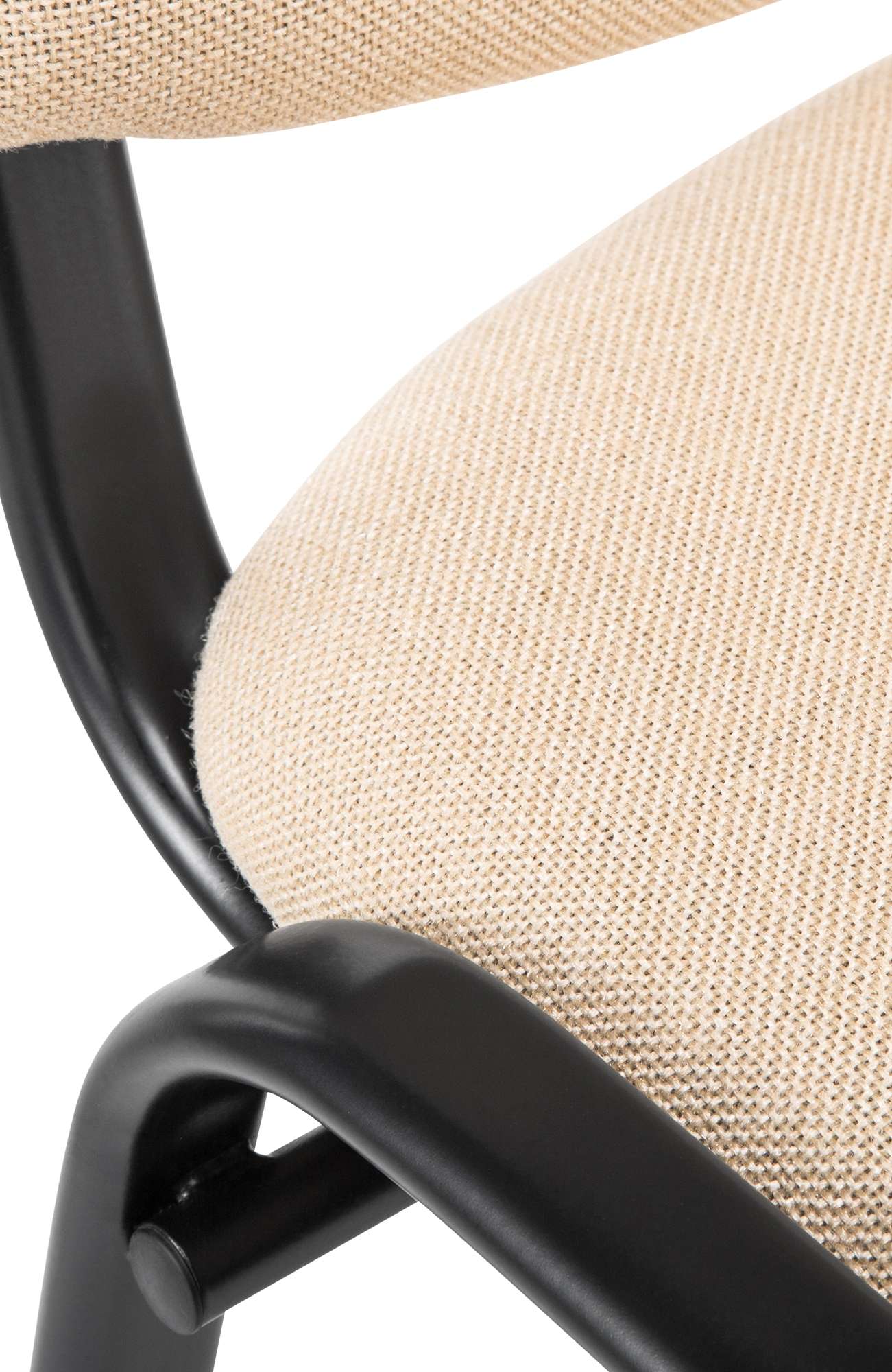 Besucherstuhl Ken Stoff, creme