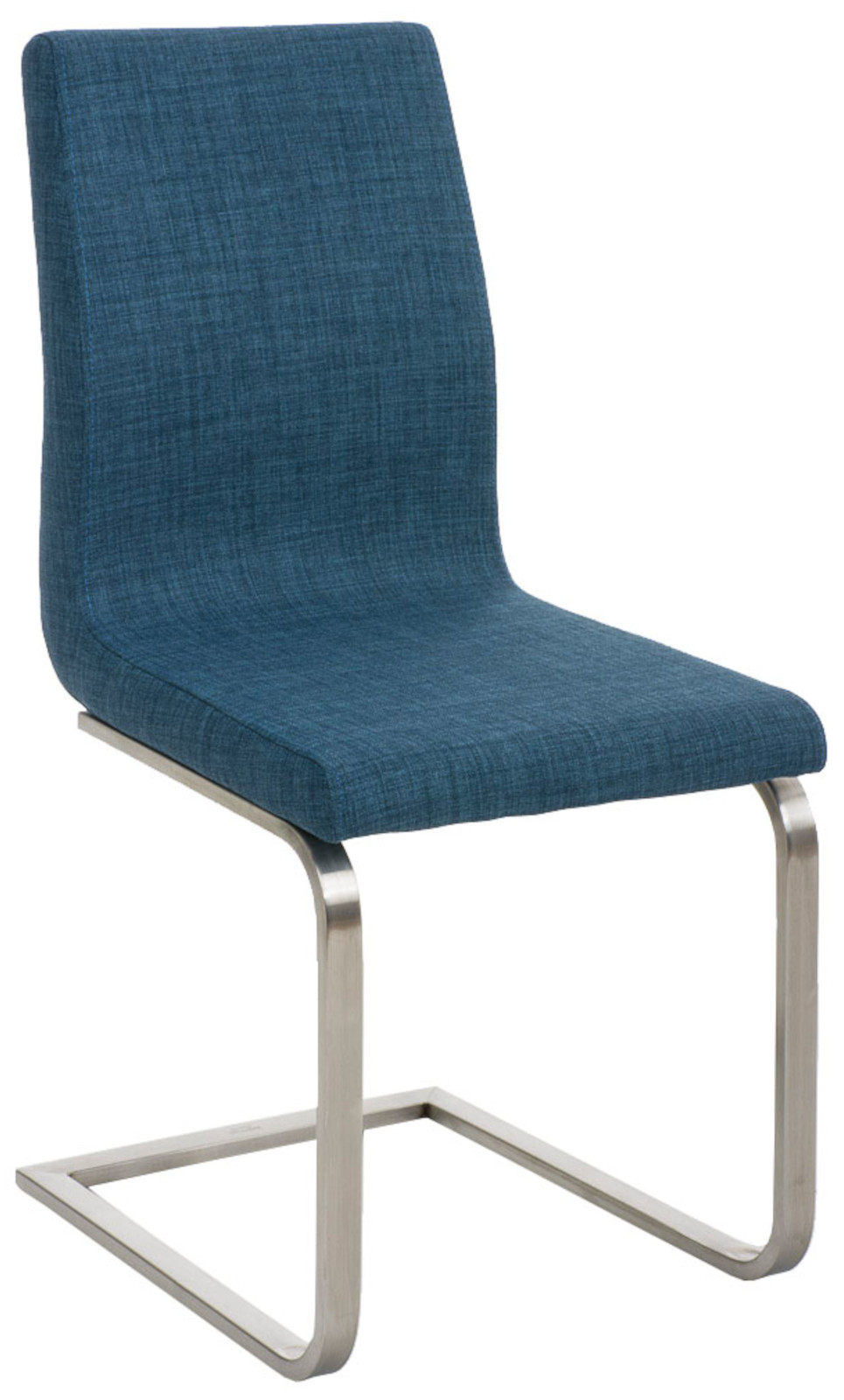 2er Set Esszimmerstühle Belfort Stoff, blau