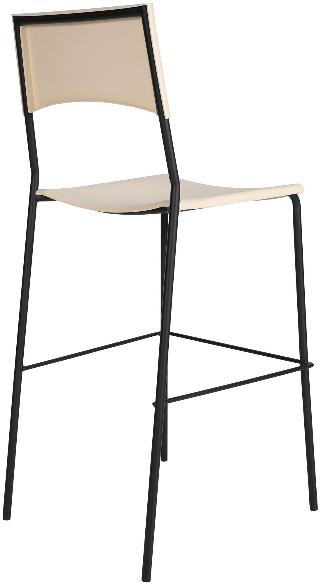 Barhocker Genua Schwarz, creme