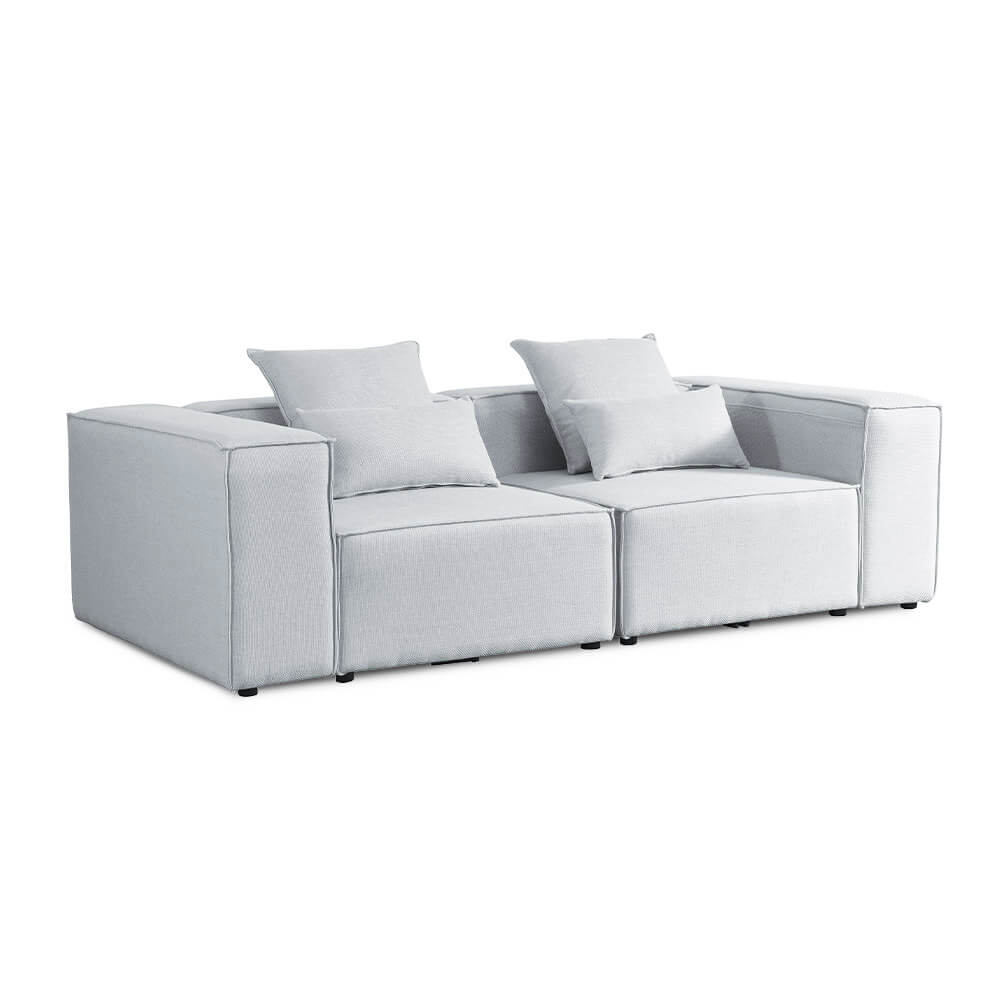 Modulares Sofa VERONA S - 240 x 120 cm Hellgrau