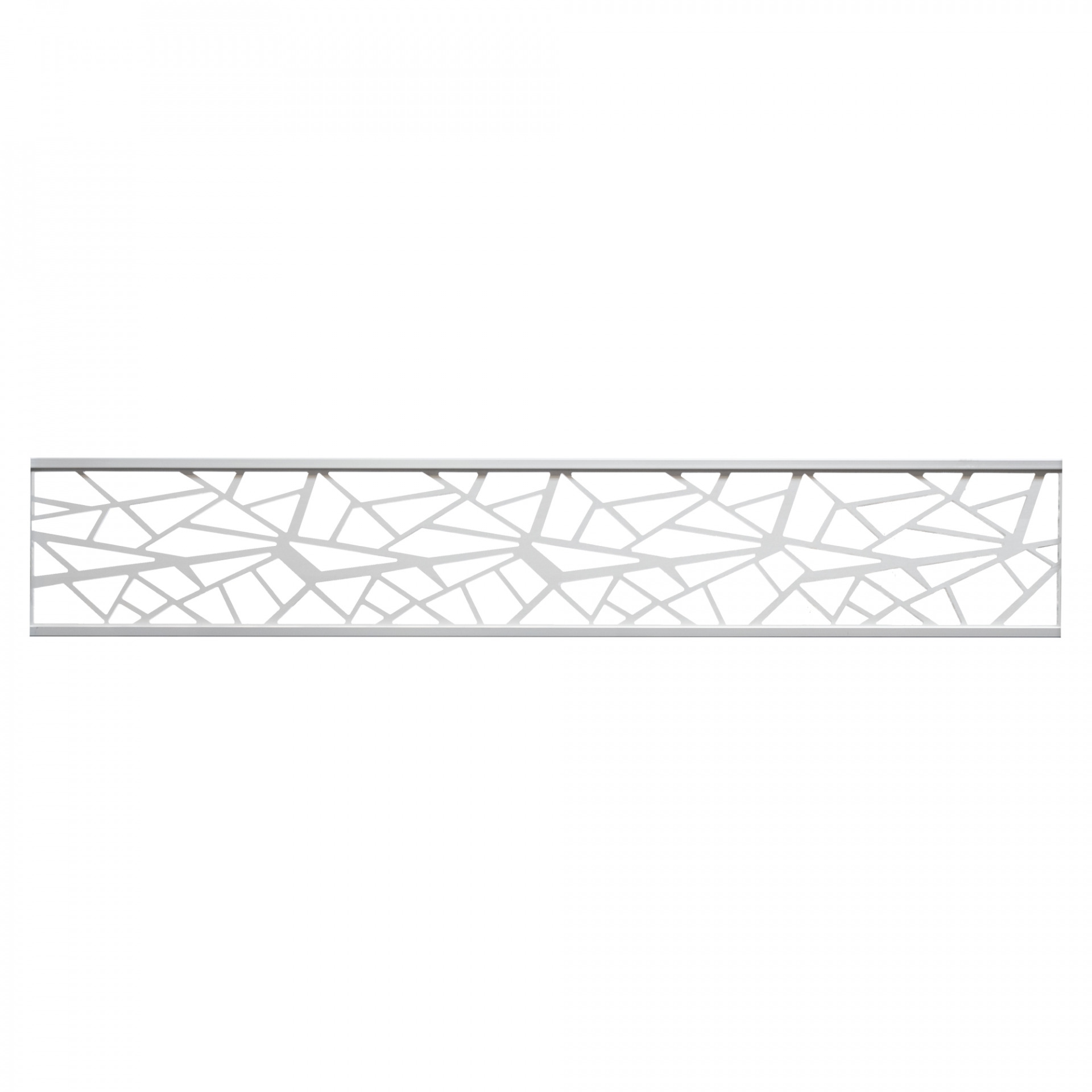 ECOSTECK-Gitterfüllung Design, SILBER, 20 x 280 x 1800 mm, Aluminium hell eloxiert
