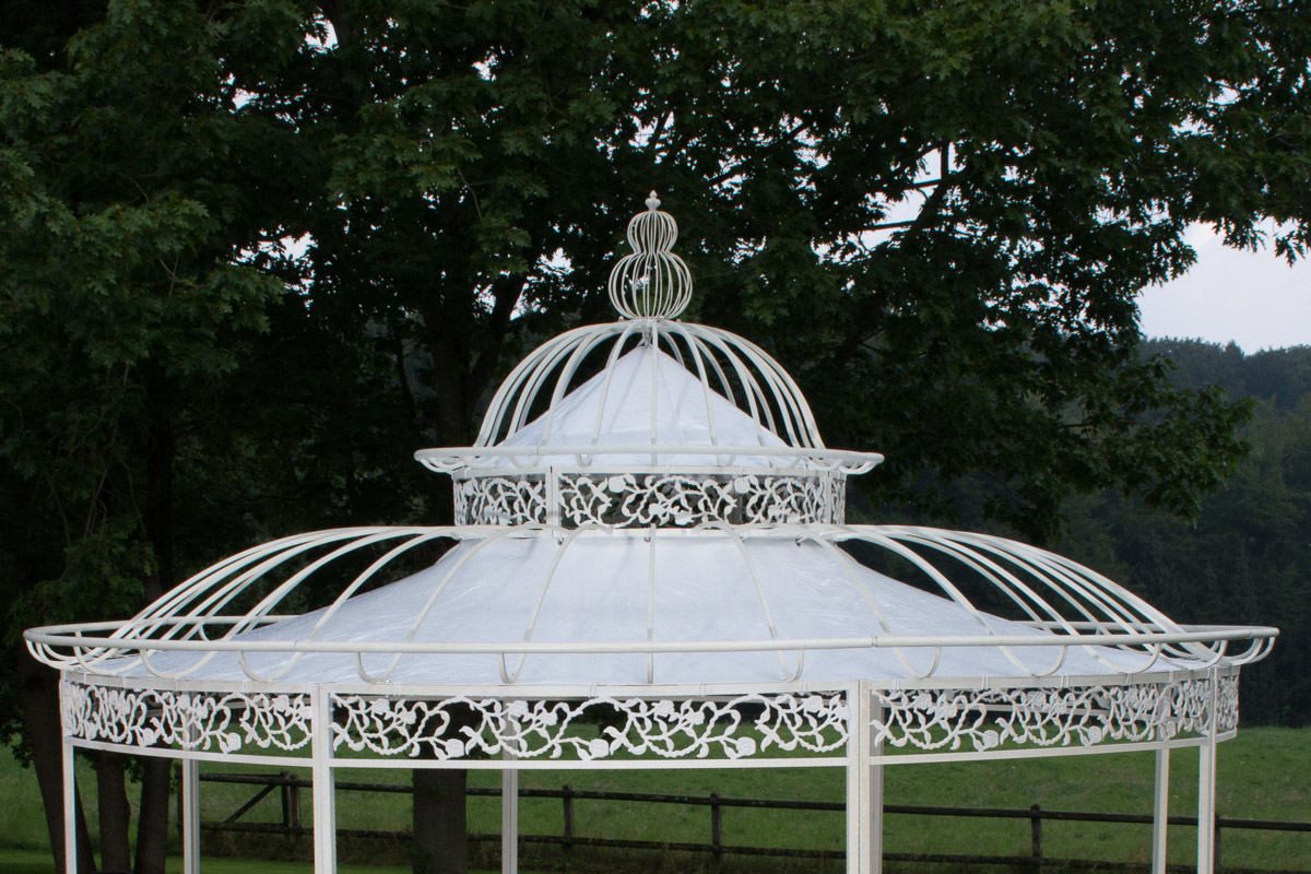 Dach für Luxus Pavillon Romantik 350 cm, weiß