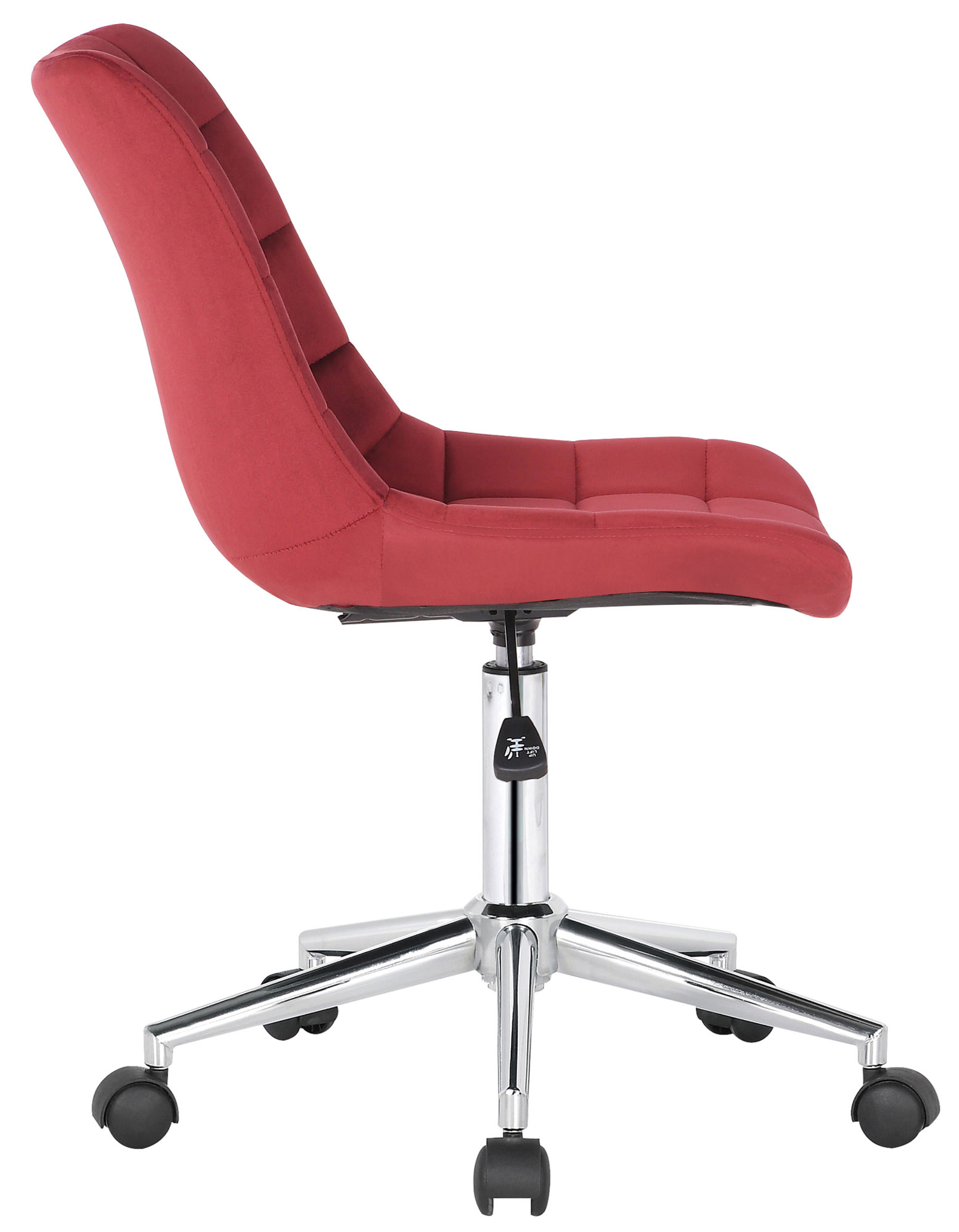 Bürostuhl Medford Samt, rot