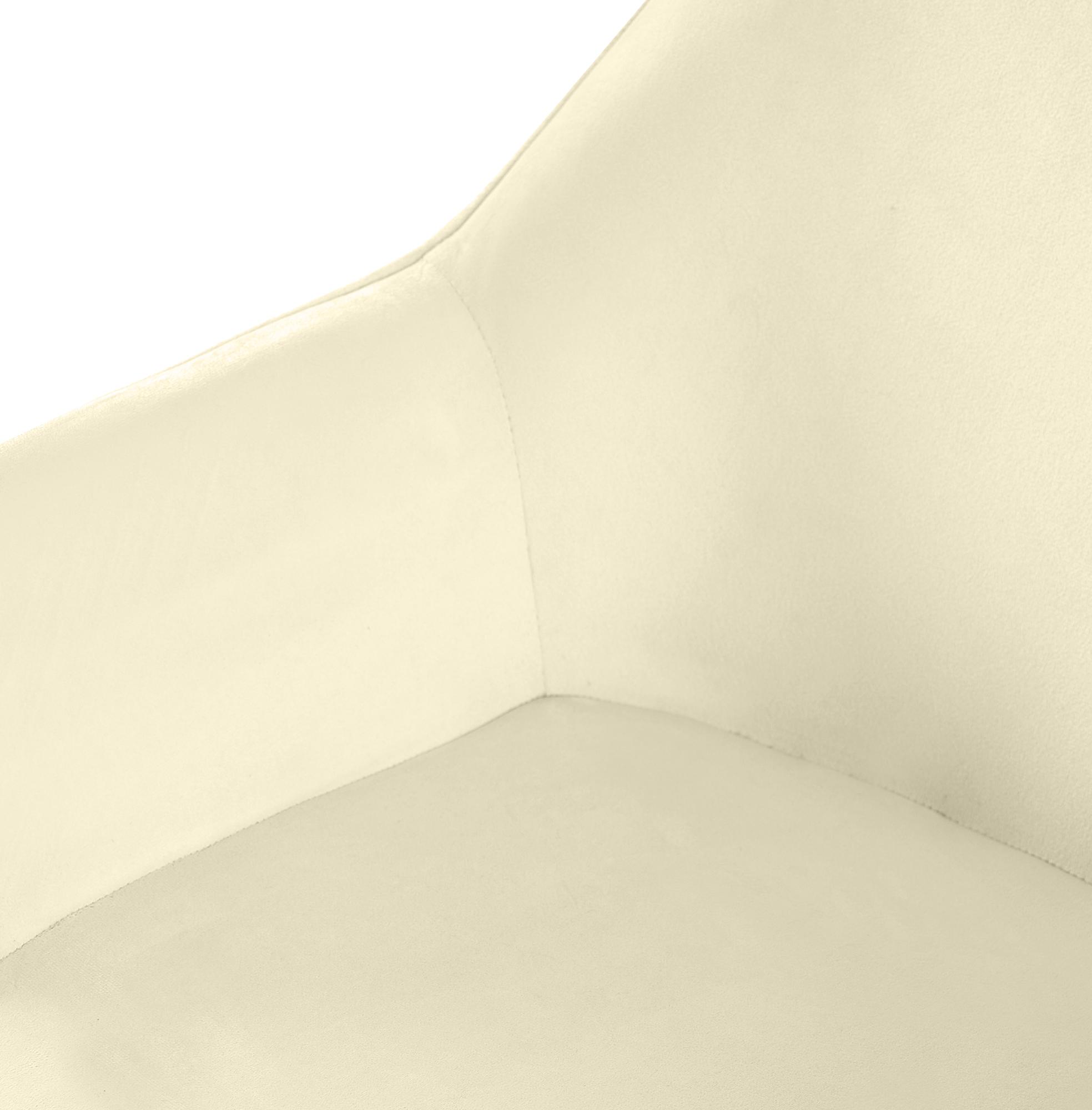 Esszimmerstuhl Vessa Samt, creme