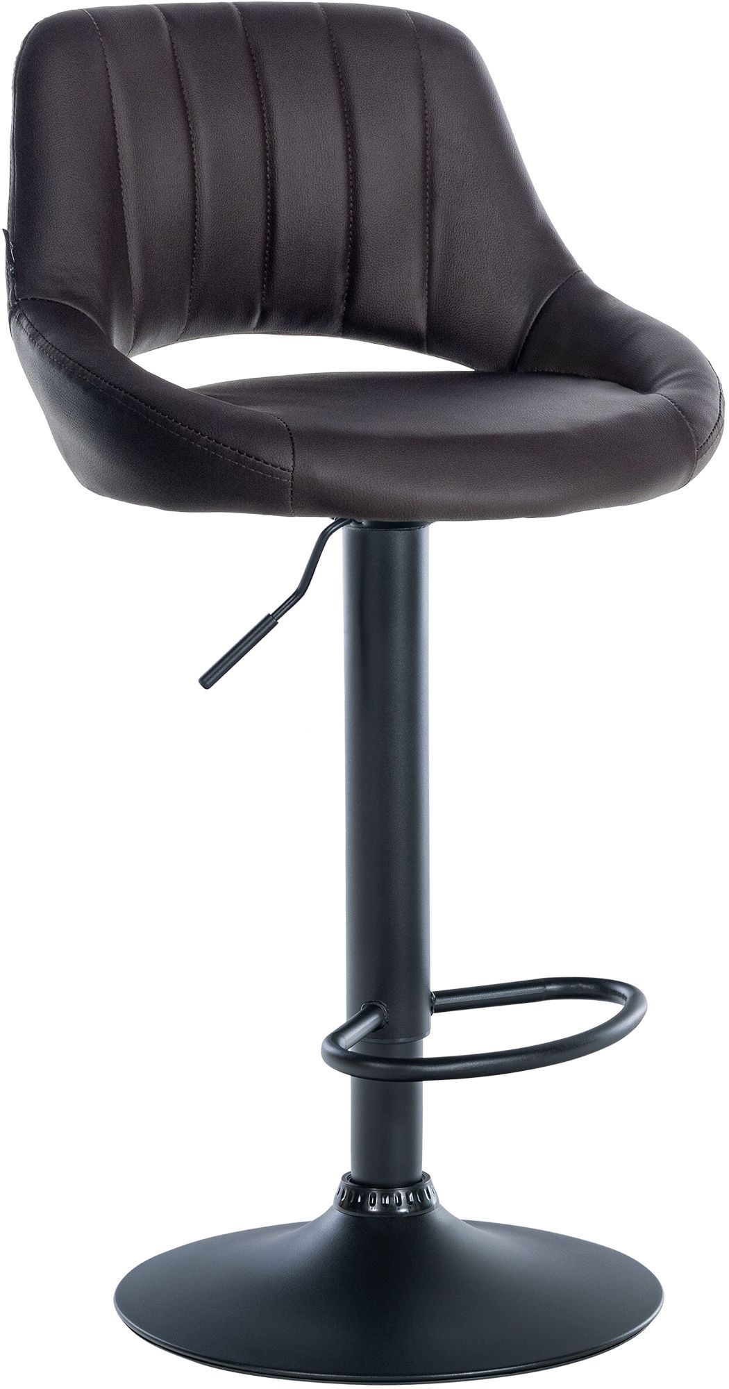Barhocker Milet Kunstleder schwarz, braun