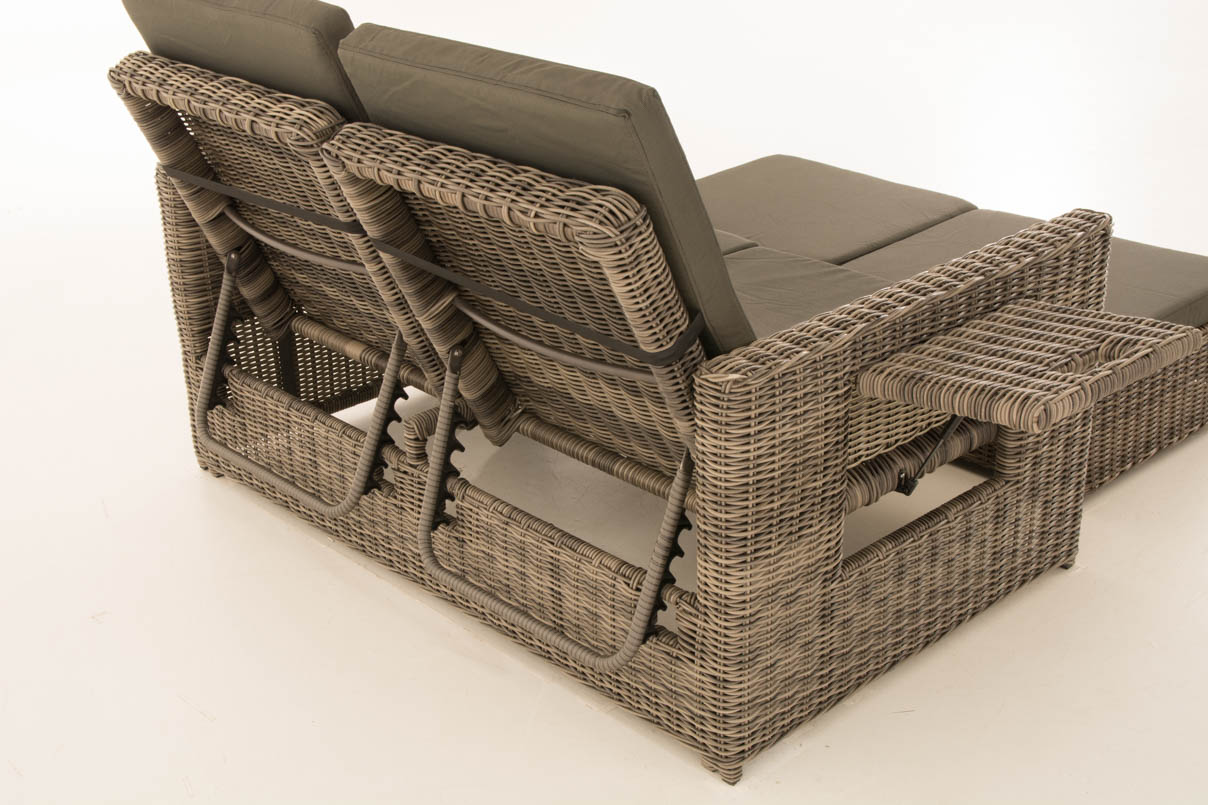 Sofa Ancona Anthrazit 5mm, grau-meliert