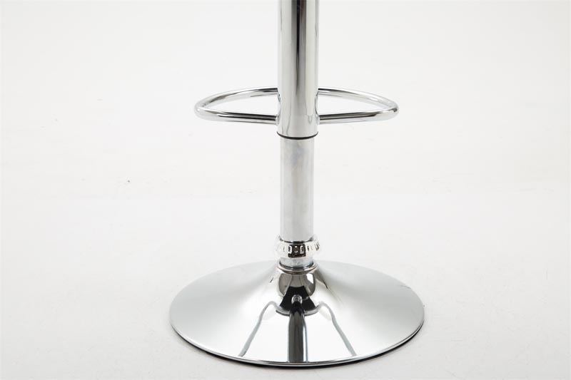 Barhocker Dyn V2 Kunstleder chrom, weiß