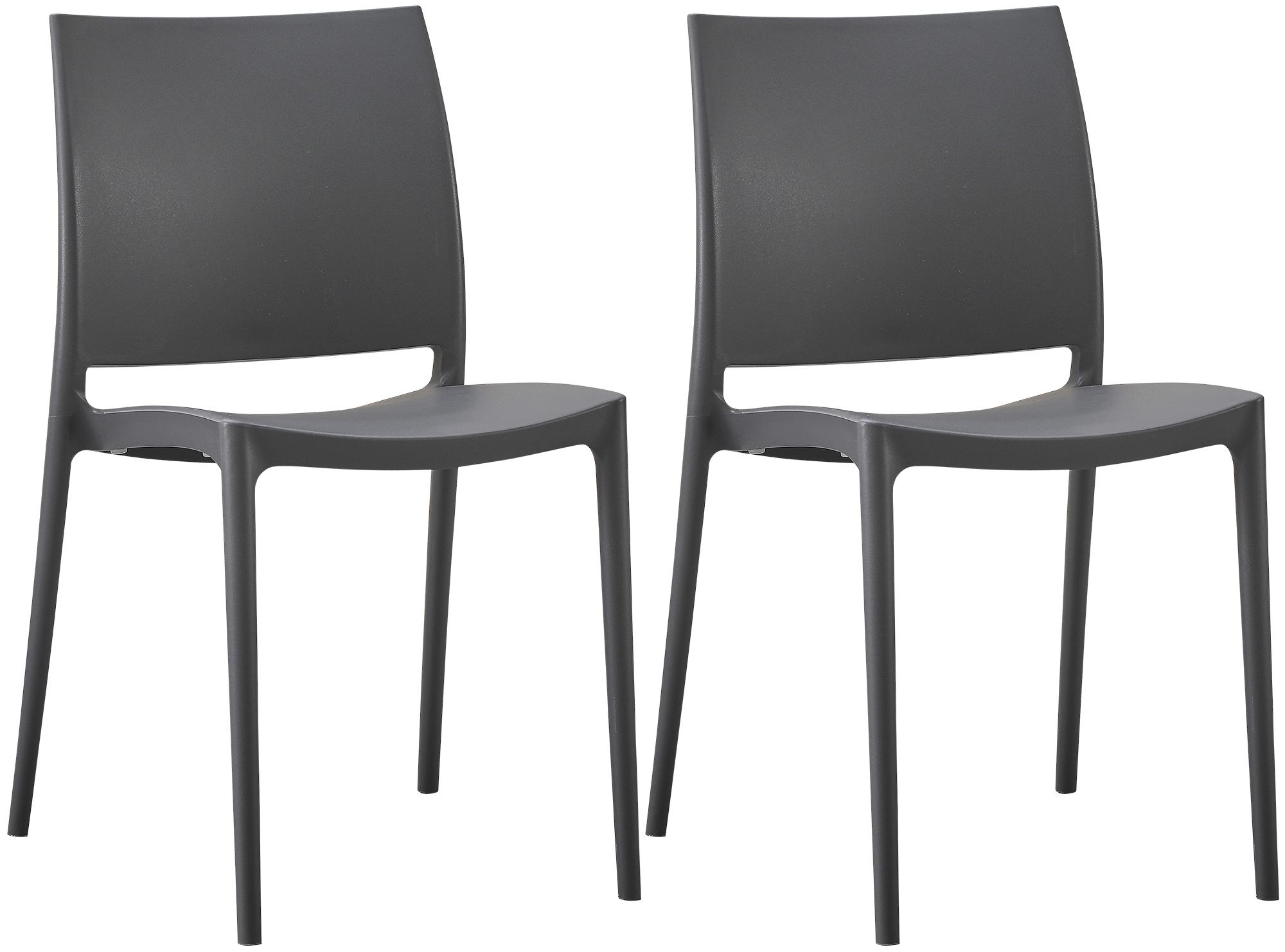 2er Set Stuhl Meton, dunkelgrau