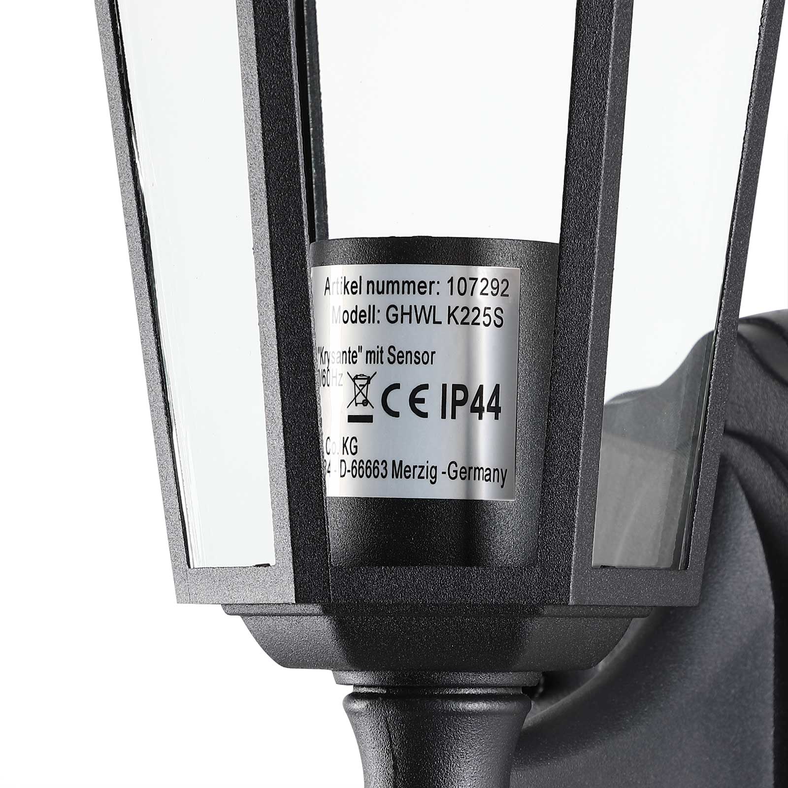 Wandleuchte mit Bewegungsmelder Anthrazit Aluminium IP44 einstellbar