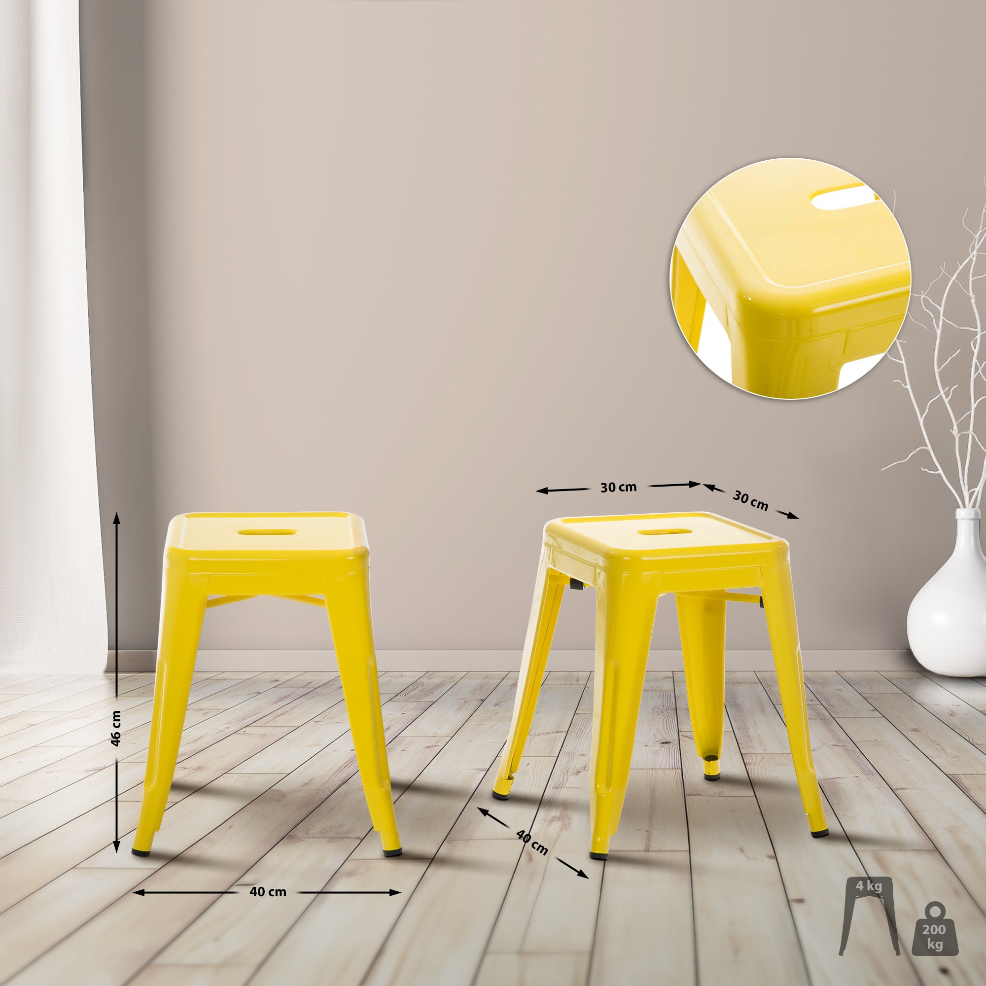 Hocker Armin, gelb