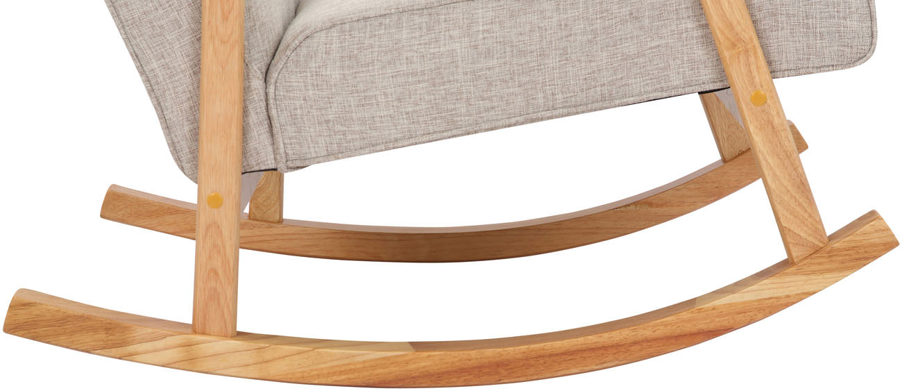 Schaukelstuhl Morelia Stoff natur, creme