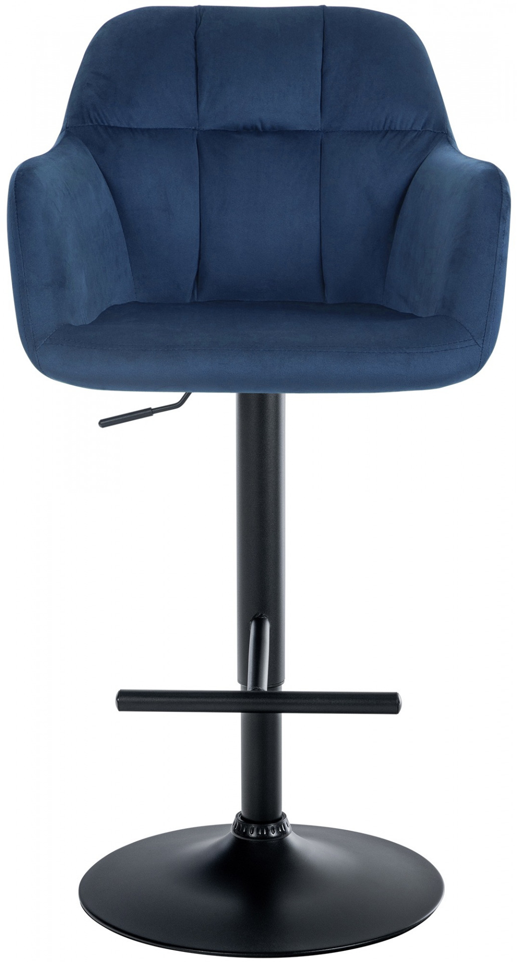 Barhocker Natoma Samt schwarz, blau