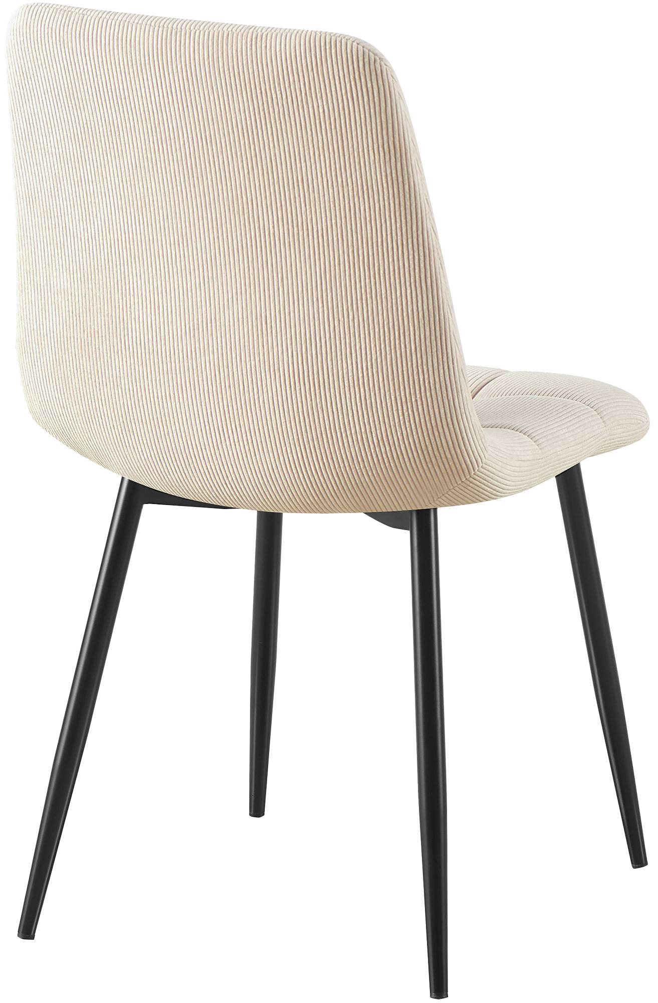 2er Set Esszimmerstuhl Antibes Cord, creme