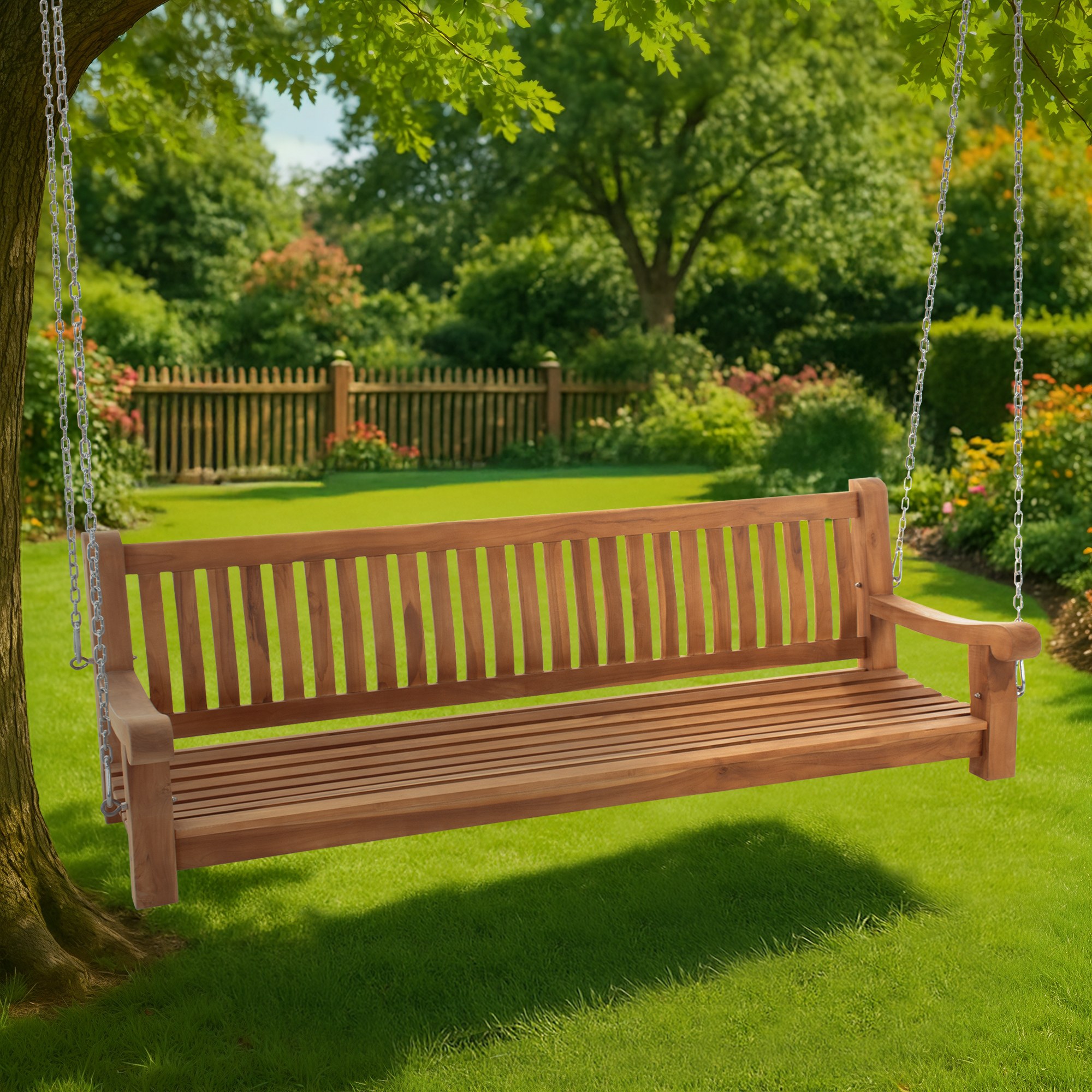 Schaukelbank Joyce 200 cm, teak