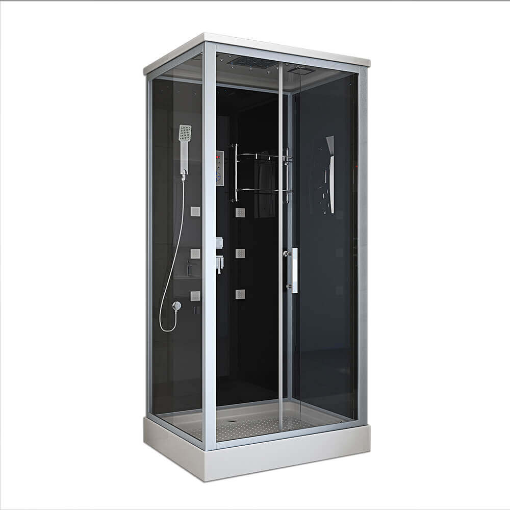 Duschkabine mit LED-Beleuchtung WAVE L - 100 x 80 cm