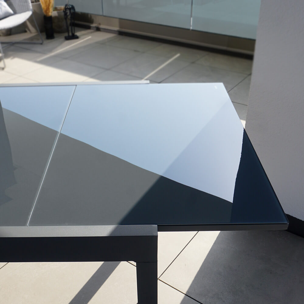 Garten-Sitzgruppe ausziehbar SOL MADERA - 180/240 x 90 cm 4 Stühle