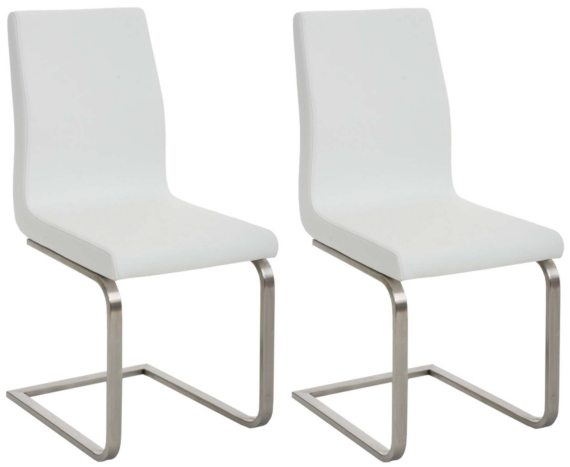 2er Set Esszimmerstühle Belfort, weiß