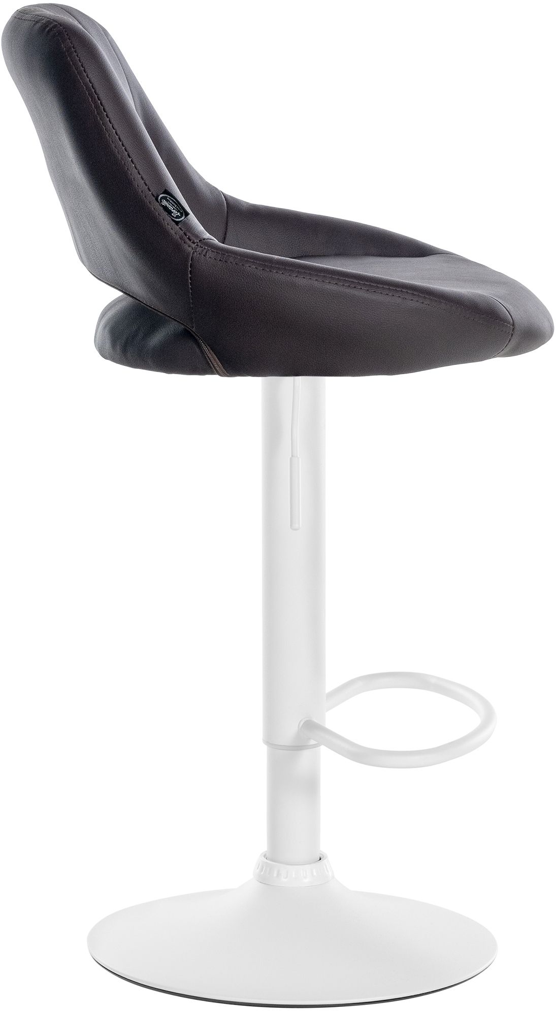 Barhocker Milet Kunstleder weiß, braun