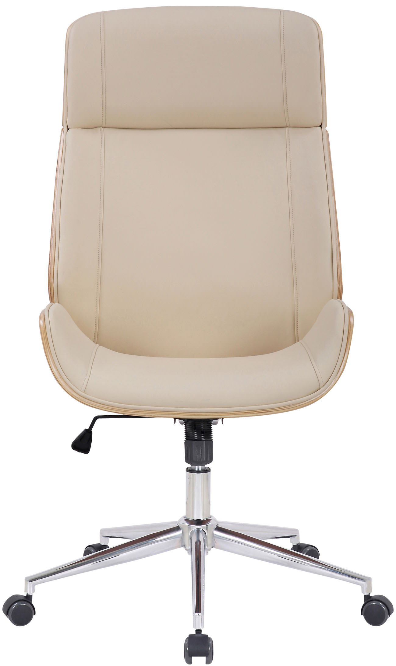 Bürostuhl Varel Kunstleder, natura/creme