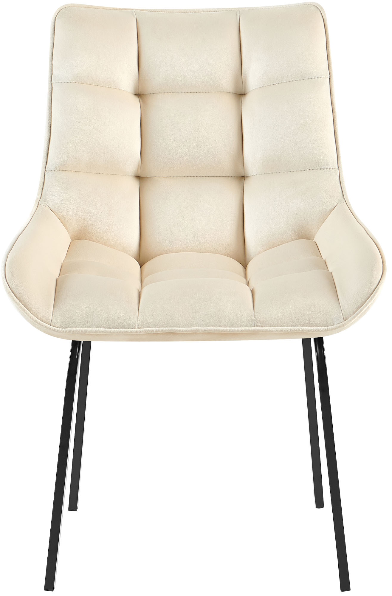 Stuhl Saranda Samt, creme