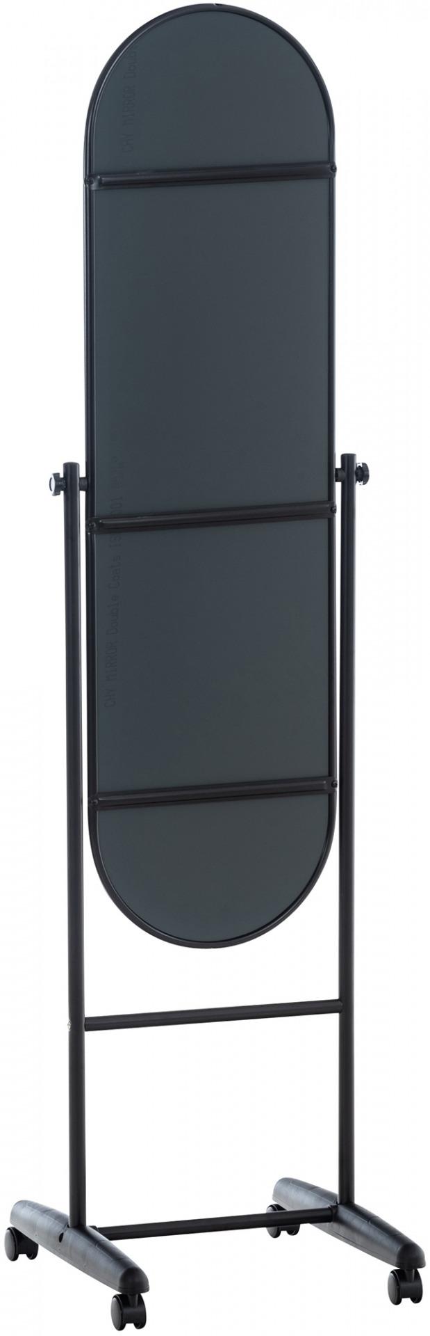 Standspiegel Nane Oval, schwarz