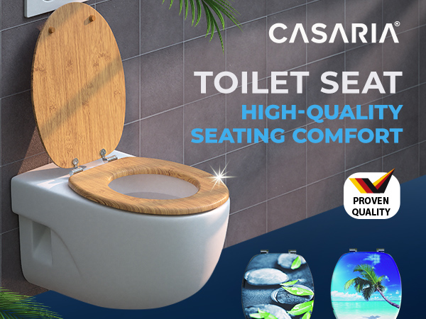 Toilettensitz Bambus mit Absenkautomatik MDF