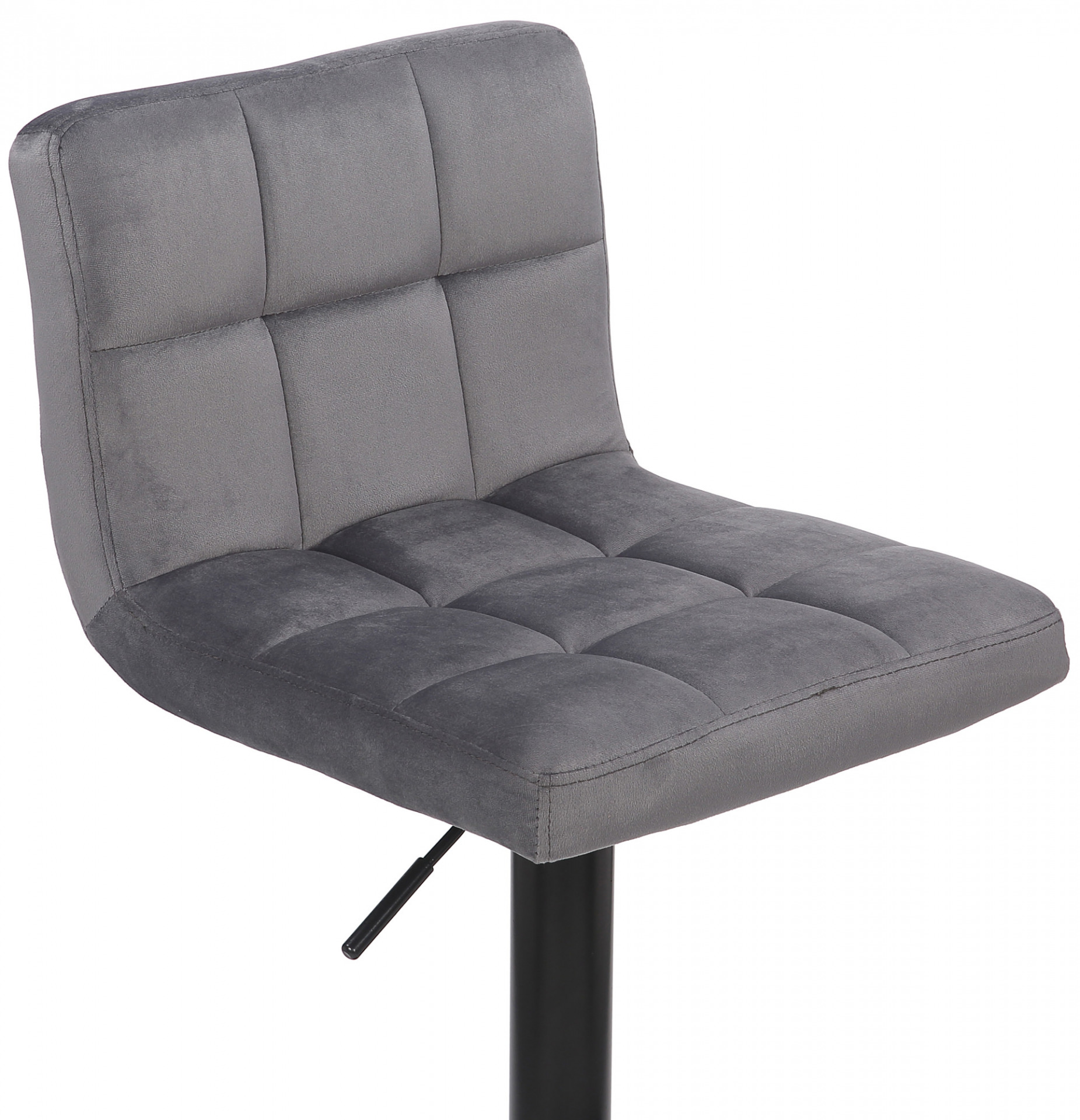 2er Set Barhocker Feni Samt, grau