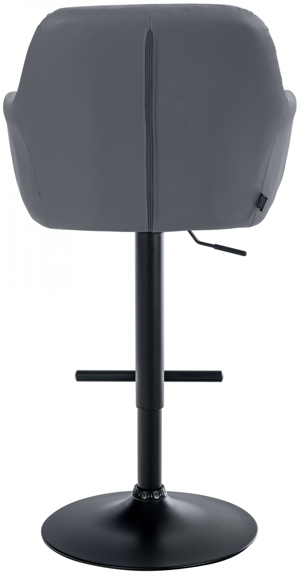 Barhocker Natoma Kunstleder schwarz, grau