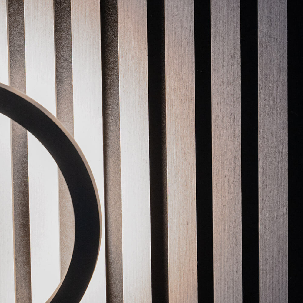 Akustikpaneel SONIC - 240 x 40 cm Grey Oak