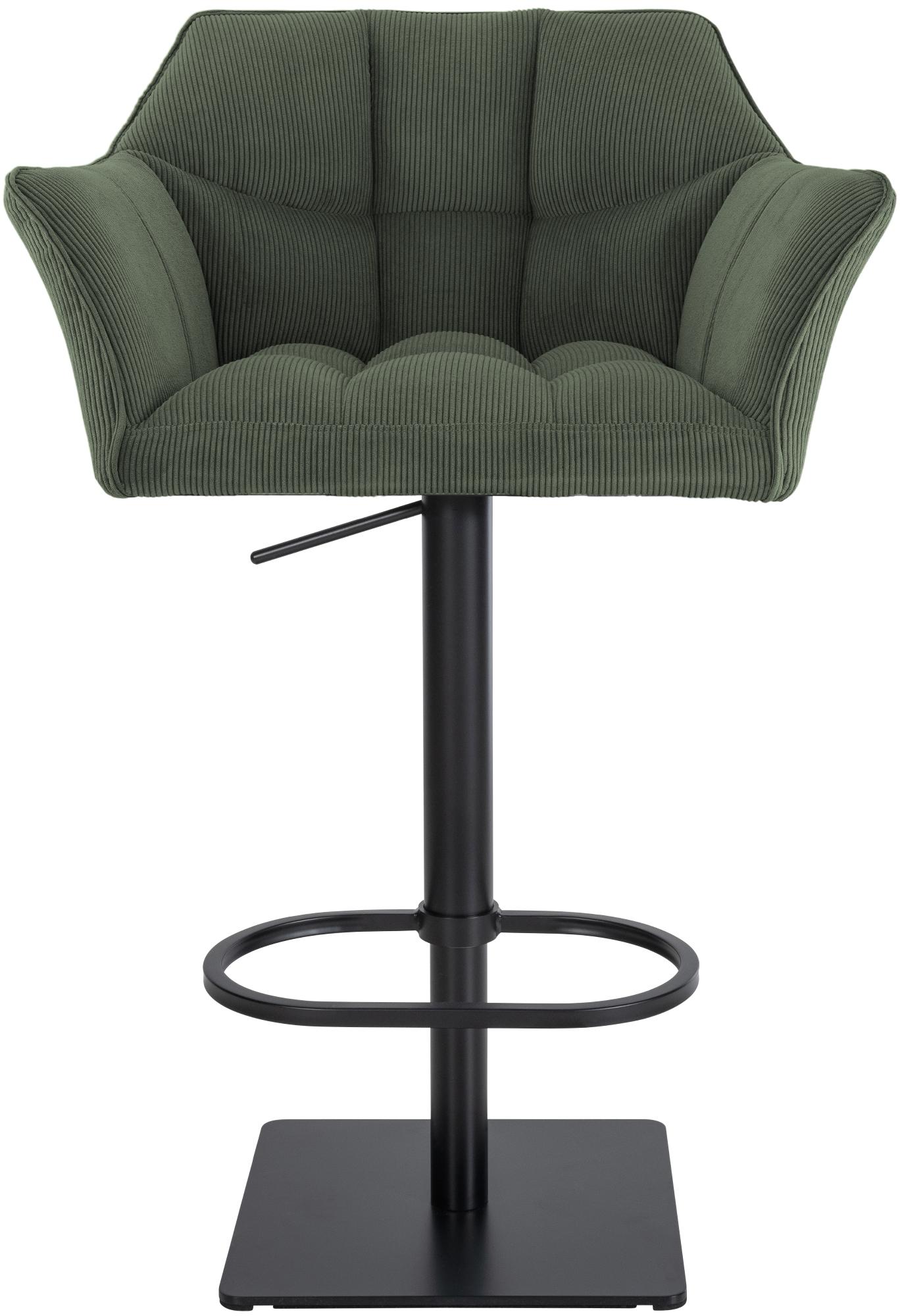 Barhocker Damaso B Cord, grün