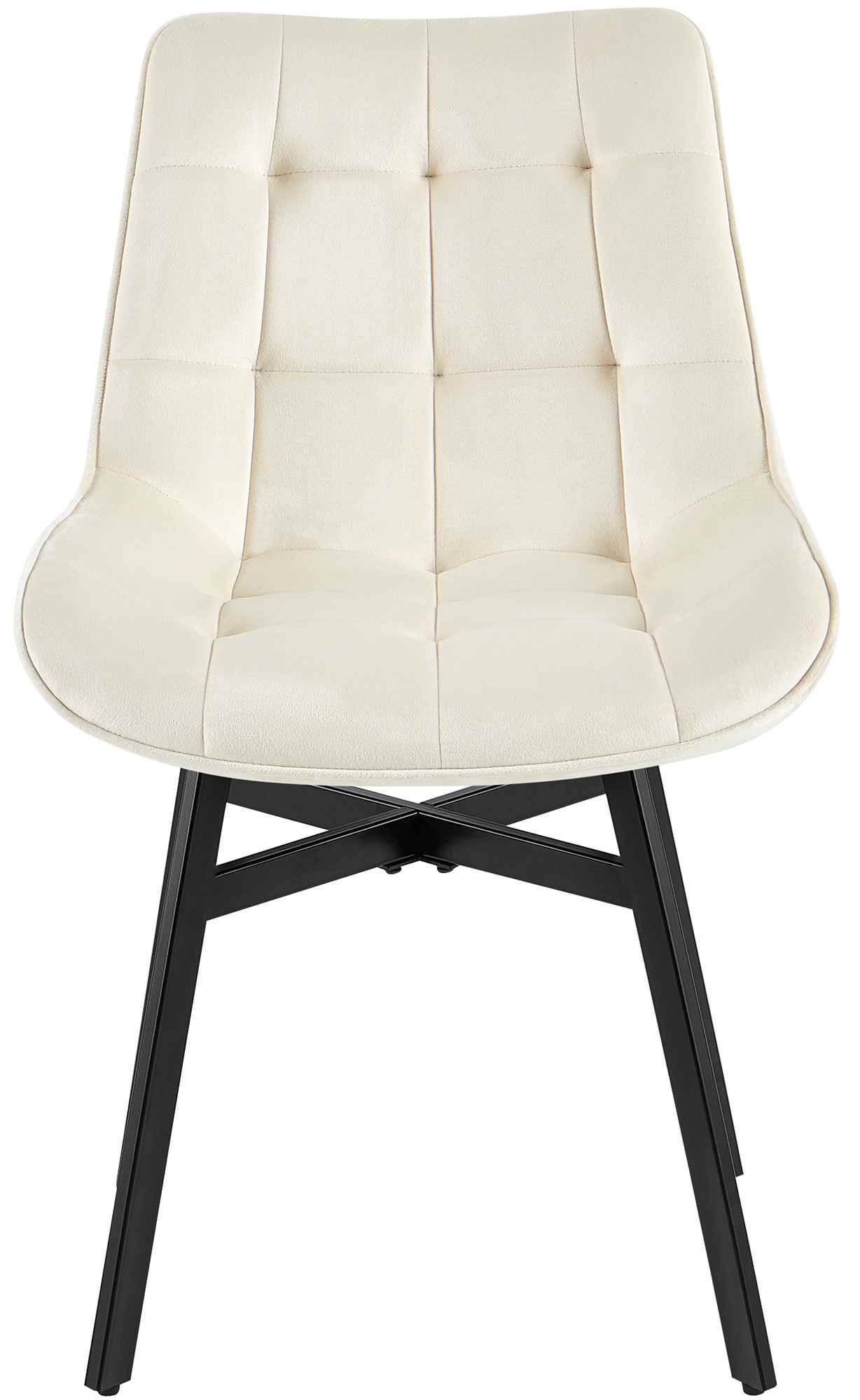 Stuhl Colby Samt, creme
