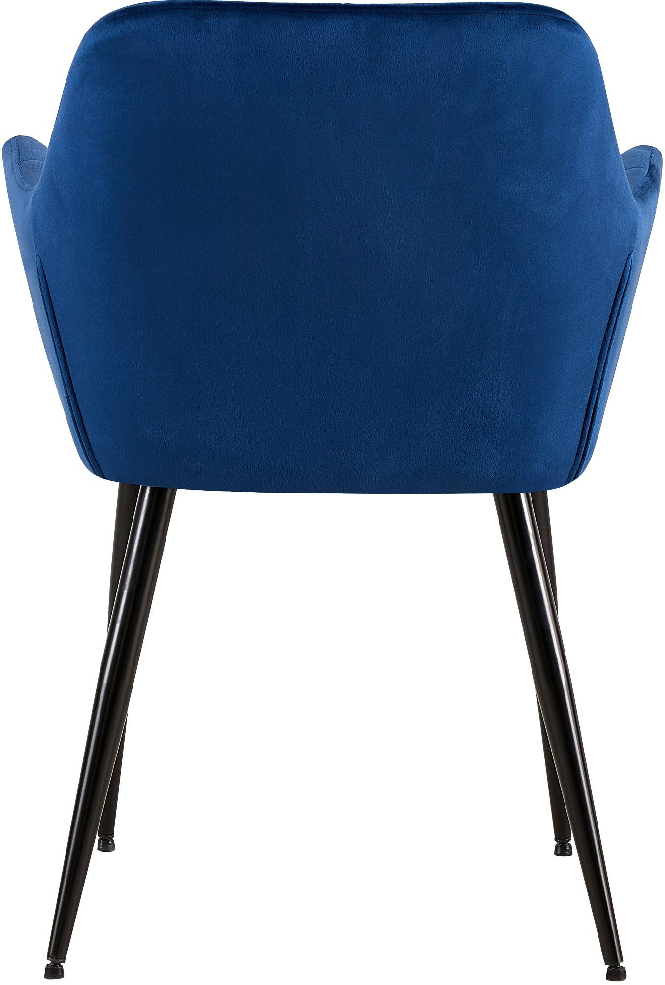 Besucherstuhl Emia Samt, blau