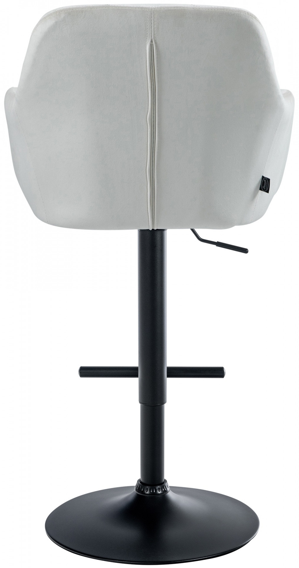 Barhocker Natoma Samt schwarz, creme