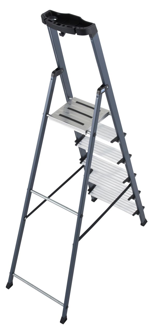 MONTO Stufen-Stehleiter Securo eloxiert, 1x6 Stufen