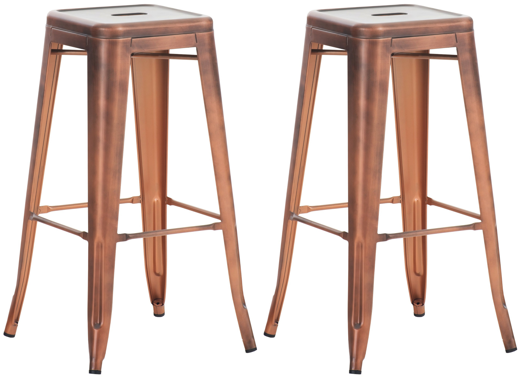 2er Set Barhocker Joshua, kupfer