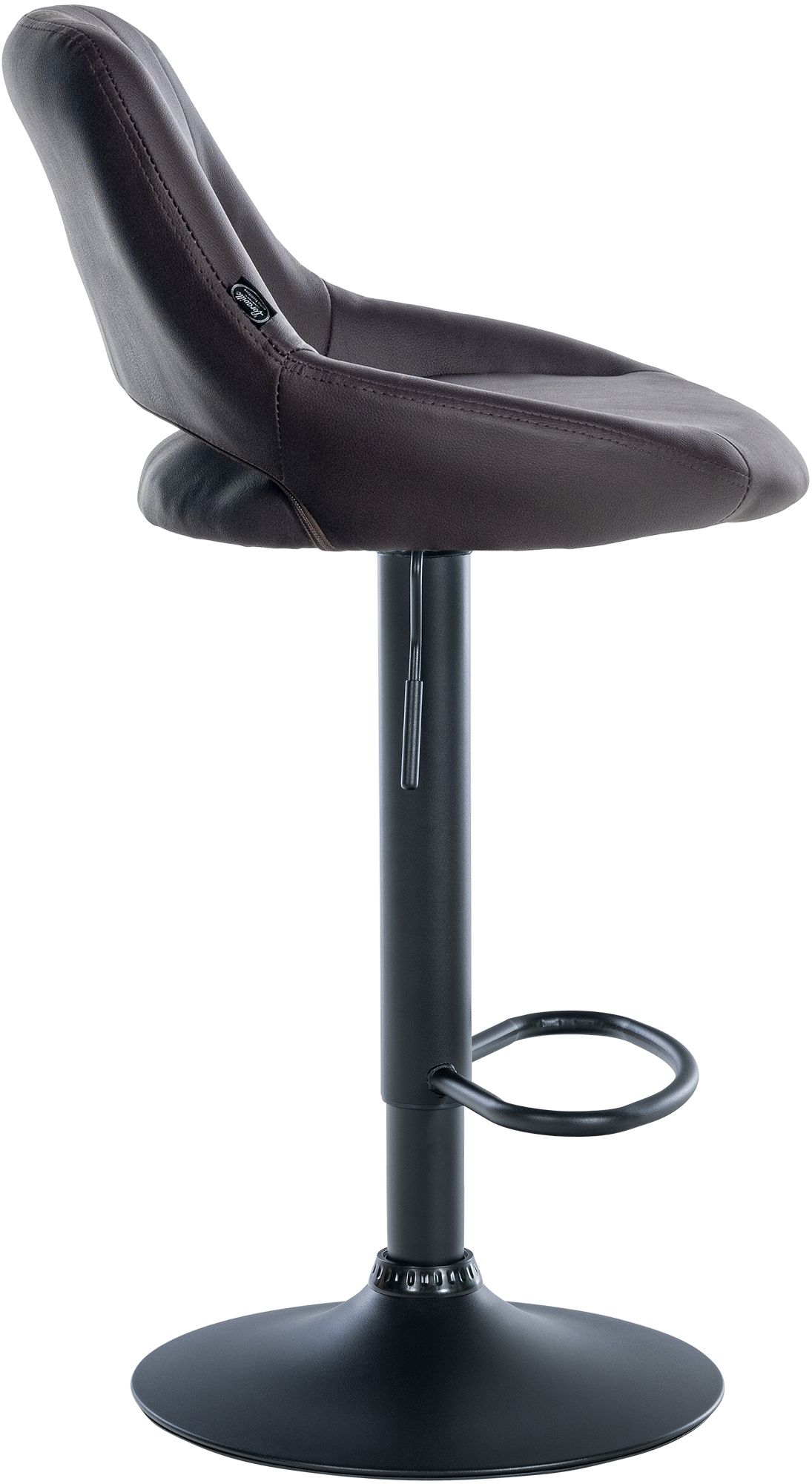 Barhocker Milet Kunstleder schwarz, braun