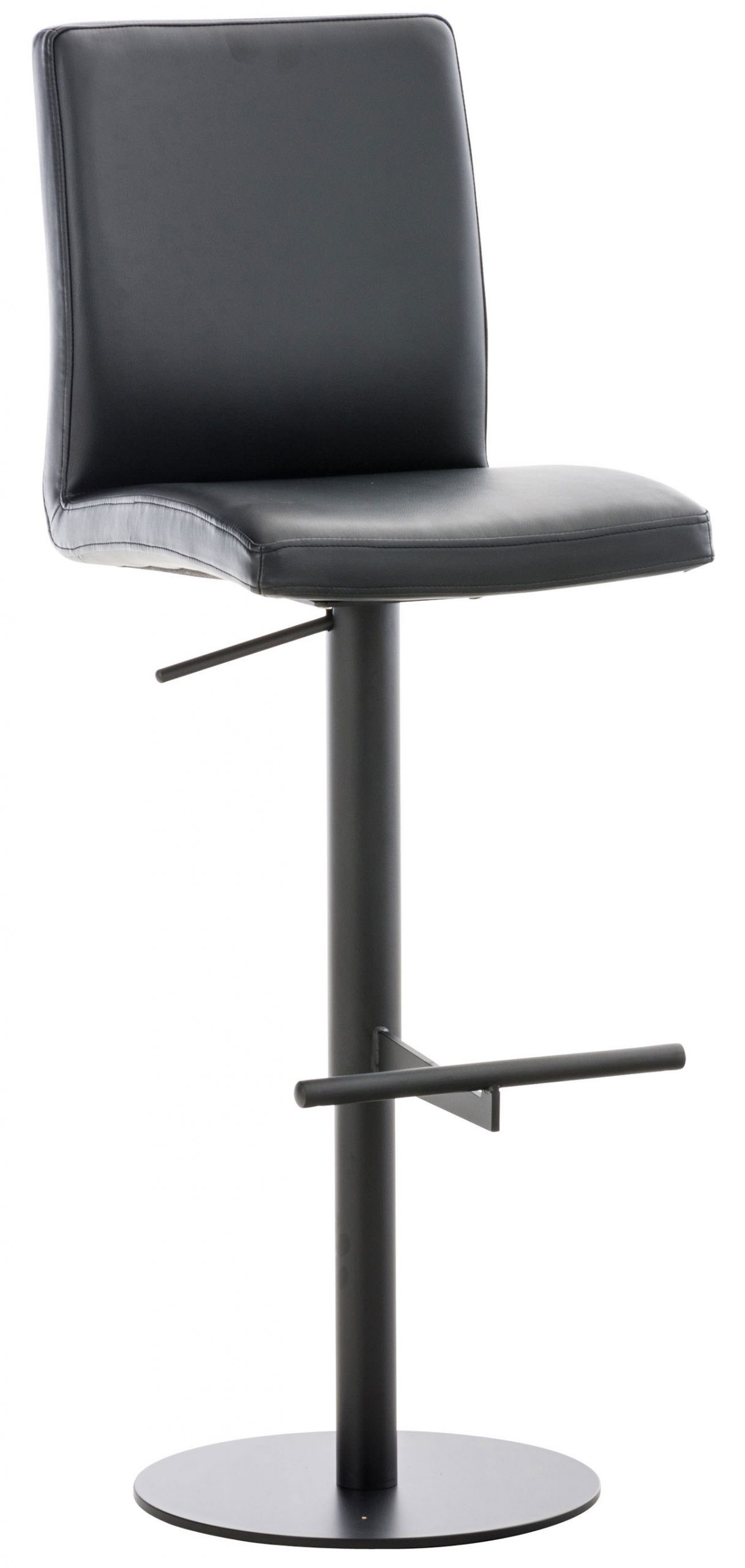 Barhocker Cadiz Kunstleder schwarz, schwarz