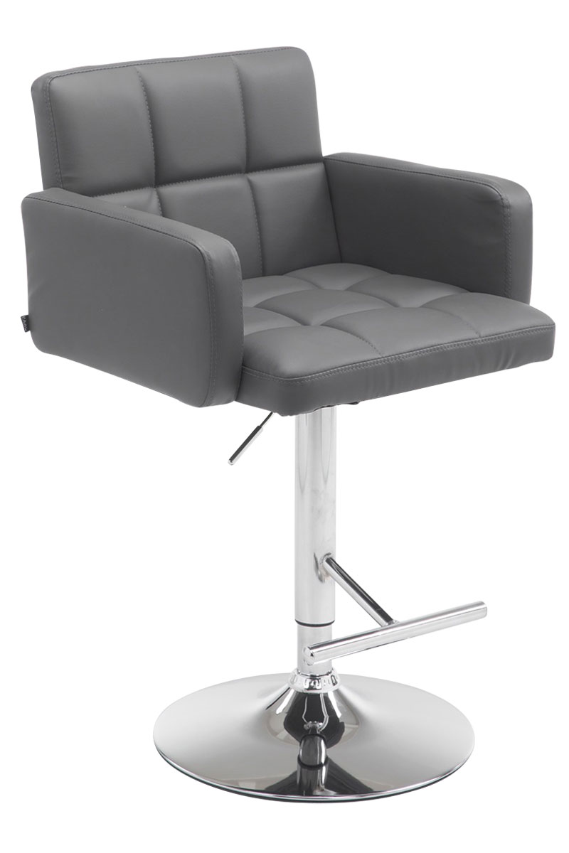 Barhocker Los Angeles Kunstleder C, grau