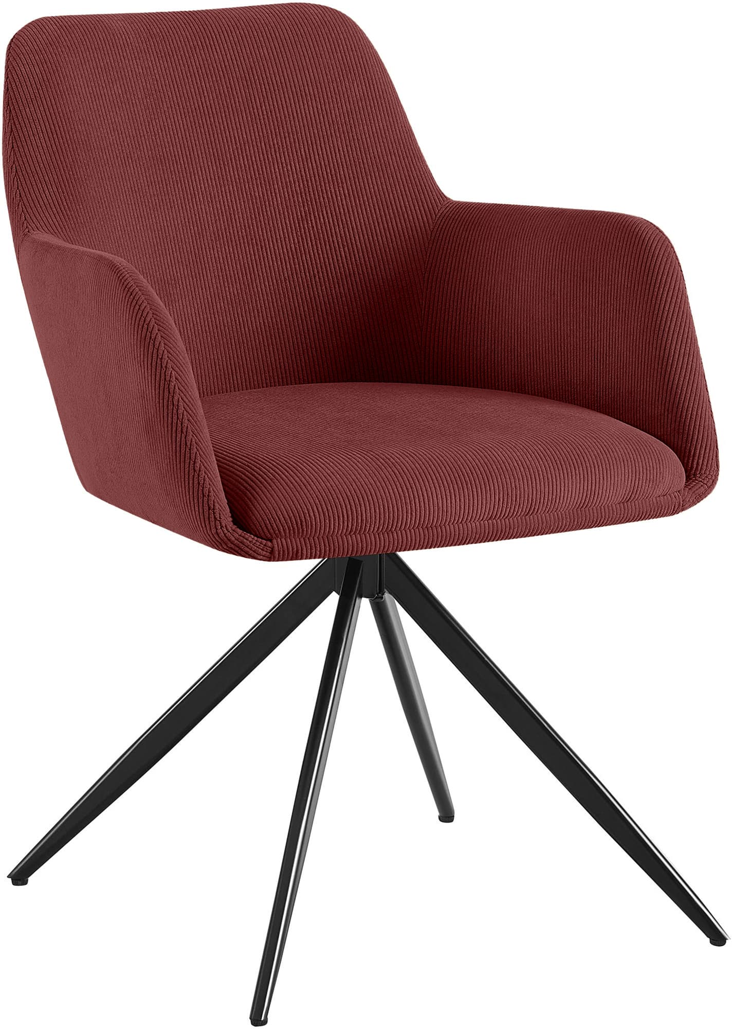 Esszimmerstuhl Olema Cord, bordeauxrot