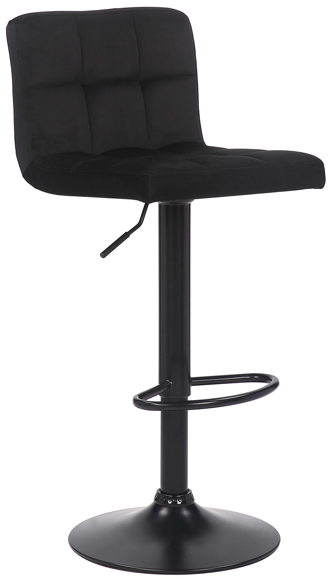Barhocker Feni Samt, schwarz