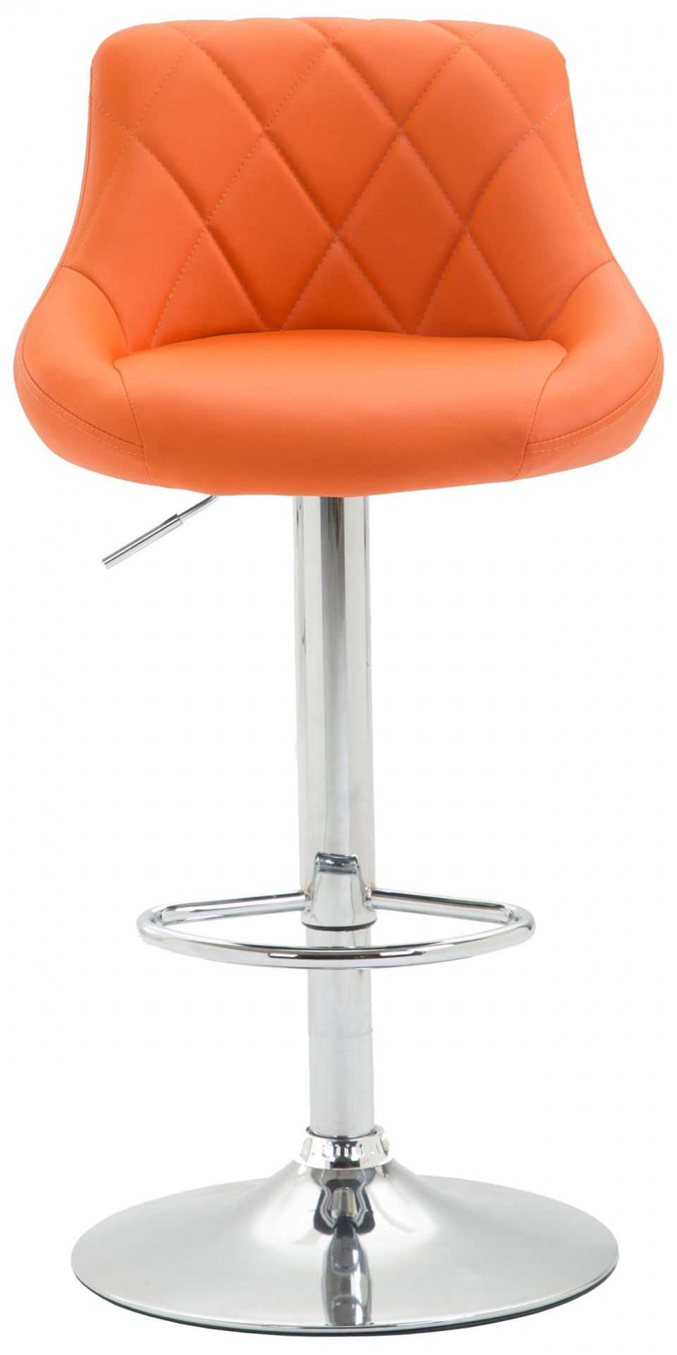 2er Set Barhocker Lazio Kunstleder C, orange