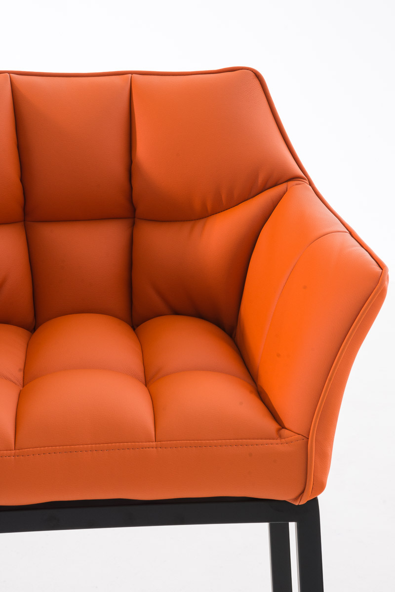 Barhocker Damaso B mit 4-Fuß Gestell, orange